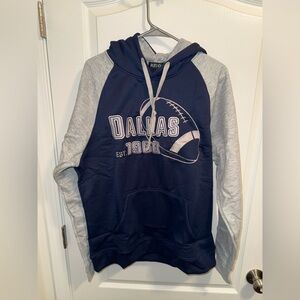 RZUO Men's Dallas Football Est 1960 Navy and Gray Hoodie - Size Medium NWT
